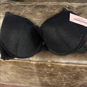 Juicy Couture Black Lace Underwire Bra